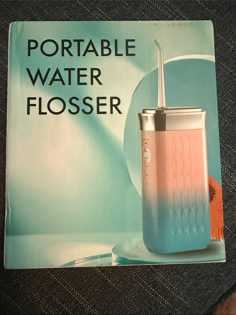 Portable rechargeable water flosser with 3 modes and 4 jet tips
